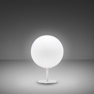 LUNAR Kleine Tischleuchte in Wei Kleine Beistell- oder Tischleuchte mit Kugelglas.
