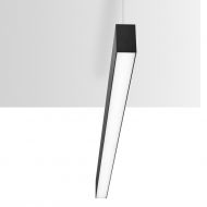 FLUO WIDE BI EMISSION LED Pendelleuchte 120cm Alufarben (180 cm Abhngung) Die lange Hngeleuchte in Schwarz.