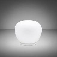 CLEA Bauchige Glas-Tischleuchte Die Glas-Stehleuchte mit matt-weiem Glas.