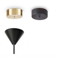 NOOK Opalglas Pendelleuchte Deckenbaldachine zur Auswahl.