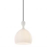 LYRIC Opalglas Pendelleuchte organisch Harminsch geschwungene Opalglas-Lampenschirm.