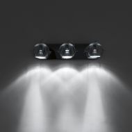 BELUGA CHROME 3-flammige Wand- und Deckenleuchte Hochwertige Wandleuchte - made in Italy.