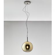 BELUGA ROYAL Erstklassige Glas-Hngeleuchte Gold-metalische Oberflche der kleinen Pendelleuchte.