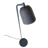 CLAVIO Moderne Bodenstehleuchte mit Keramik-Schirm Moderen Bodenstehleuchte mit anthrazitfarbenen Schirm.