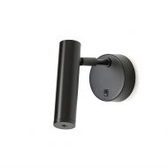 MIRU Wandleuchte mit beweglichem Arm und Schalter Bewegliches Spot-Wandleuchte in matt Schwarz.