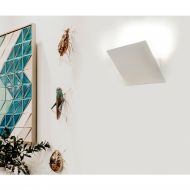 SONJA Eckige LED Wandleuchte in Wei Schnes indirektes Licht fr das Wohnzimmer.