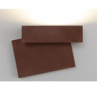 GENF Architektonische Auenwandleuchte Die Auenleuchte in der Farbe Corten - Rostbraun.