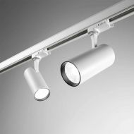 FLUX Schienen-Spot dreh- und schwenkbar Die Spots an der Schiene in Wei.