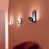 META Design Wandleuchte mit drehbarem LED Ring Moderne Wandleuchte verschiedenen Farben und Formen.