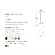 MAGNUS Pendelleuchte blendfrei  31cm Spanische Designleuchte mit 3 m Kabel.