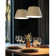 MAGNUS Pendelleuchte blendfrei  31cm Schne Esstisch-Pendelleuchte in Beige.