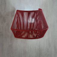 BANYO Wandleuchte mit buntem Schirm Wandleuchte mit lichtdurchlssigem Schirm aus farbiger Kordel.