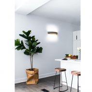 GINO Halbrunde Wandleuchte aus Leichtbeton Besonder Wandlampe fr die Kche.