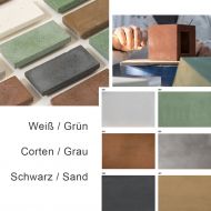 ZRICH Architektonische Auenwandleuchte Auenleuchten in erdigen Farben.