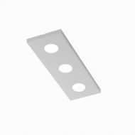 DOMI Flat ceiling lamp 3-light Flache Deckenlampe, 3-flammig, Hellgrau.