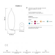 TANK OUT Bunte Outdoor Stehlampe Abmessung der Form 2.