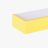 IZAR METAL Lngliche Wandleuchte Up&Down Light Wandlampe in leuchtend Gelb.