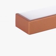 IZAR METAL Lngliche Wandleuchte Up&Down Light Halterung der Linienleuchte in Messingfarben.