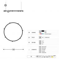 BALLZZZ Ring Hngeleuchte Ring-Hngeleuchte 150cm.