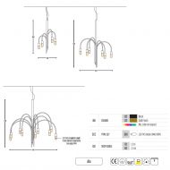 DANDY Moderner Kronleuchter Moderner Kronleuchter in drei Gren.