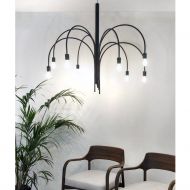 DANDY Moderner Kronleuchter Groer moderner Kronleuchter, matt Schwarz.