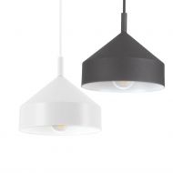 JUTTA Pendellampe aus Metall Pendellampe in Schwarz oder Wei, Dm 21 cm.