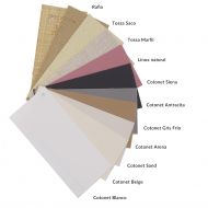 CAIN Kleine Design Pendelleuchte mit Textil Farbfcher der Stoff-Lampenschirme.