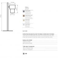 CAIN Design Tischleuchte mit Textil Tischlampe aus Spanien, Abmessung.