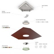 MOSAIK Modulare Spot-Deckenlampen Aufbau des modularen Spots.