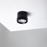 EYE DOWN Beweglicher LED Spot Klein und fein: beweglicher Spot in Schwarz.
