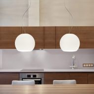 BALL Opalglas Doppelpendel 