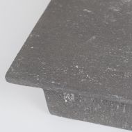 KEOI Wandleuchte mit Stein-Oberflche Oberflche in Schwarz-Grau.