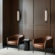 NEON Lange Wandleuchte mit Glasrhre Elegante Beleuchtung Hotel Foyer.