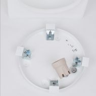 ANKE Halbrunde Wandleuchte mit geschlossenem Glas - Sonderangebot Halterung der Wandlampe.