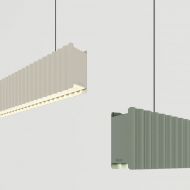 DUNE X Lineare Hngeleuchte mit gewellter Front Gewellte Blende aus Aluminium in schnen Farben.