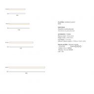 LINEA Lngliche LED Deckenleuchte Abmessungen der LED Leuchten.