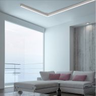 LINEA Lngliche LED Deckenleuchte Geradlinige Gestaltung fr modernes Interieur.