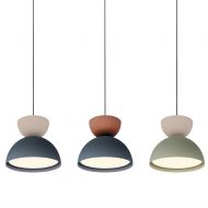 TIRES Design Pendelleuchte in gedeckten Farben Farbkombinationen mit 2. Kuppel.