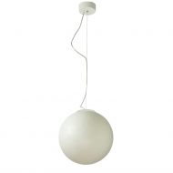 LUNA Mond-Leuchte aus weiem Kunstharz Die LUNA Lampe mit 25 cm.