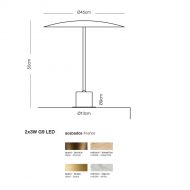 DRUMS Gro�e Design-Tischleuchte 
