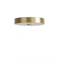 DONJA Runde Deckenleuchte Deckenleuchte mit goldener Halterung.