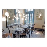 MIORI Kleine Kugelglas Pendelleuchte Caf Beleuchtung mit der Kugellampe.