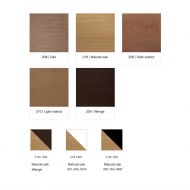 KOBE Deckenleuchte Holz und Opalglas Furnierholz Oberflchen.