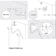MIORI Wandleuchte mit Kugelglas Montage der Wandleuchte.