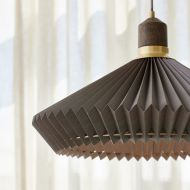 GRANVILLE Esszimmerlampe skandinavischer Stil Erdfarbener Lampenschirm fr einen natrlichen Look.