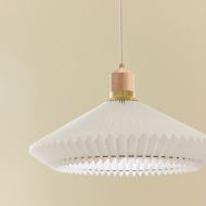 GRANVILLE Groe Esszimmerlampe skandinavisch Esstischlampe mit weiem Schirm.