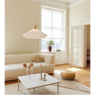GRANVILLE Scandinavian XL dining room lamp Wohnzimmer Einrichtung in Naturfarben.