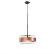 FUTURA Goe Glas-Hngeleuchte Groe Hngeleuchte mit 40 cm Dm, Kupfer.