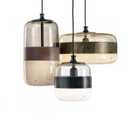 FUTURA Italienische Glaspendelleuchte 3-flammig 3-flammige Leuchte, viele Farb-Kombinaitonen mglich.