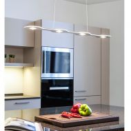 FABLE Lange LED Hngeleuchte dimmbar Lange Esstisch-Leuchte aus Italien.